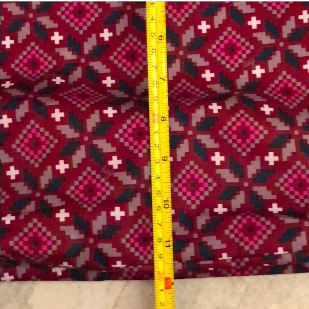 Lug Burgundy Patterned Foldable Eco Shopper Tote Bag, New Without Tags - Picture 10 of 11